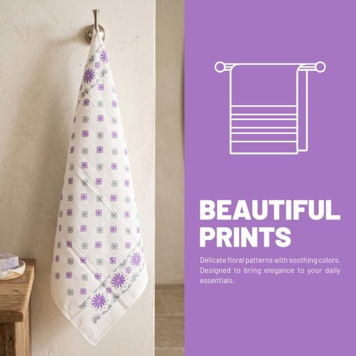 03 100% Cotton Eco Bath Towels Pack of 2 | 60x30 Inches