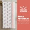 04 100% Cotton Eco Bath Towels Pack of 2 | 60x30 Inches
