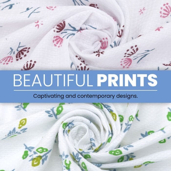 05 Floral Giza Cotton Bath Towel – Ultra-Soft, Feather Light
