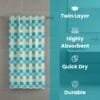 Zero Twist Cotton Bath Towel – Twin Layer, Ultra Soft
