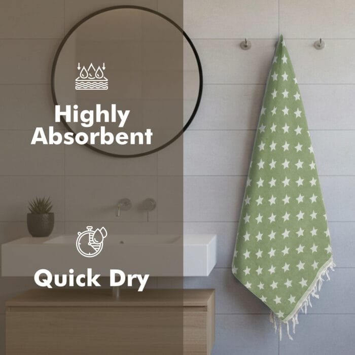 100% Pure Cotton Turkish Style Bath Towels