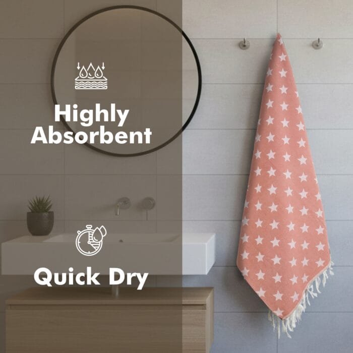 100% Pure Cotton Turkish Style Bath Towels