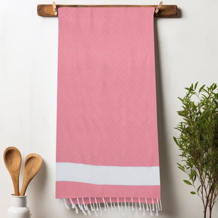 100% Pure Bamboo Turkish Style Red Bath Towel