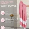 100% Pure Bamboo Bath Towel – Turkish Style, Soft, Absorbent