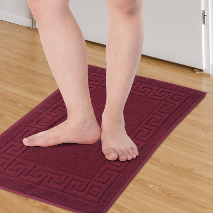 Terry Cotton Bath Mat Set of 2 – 750 GSM, Absorbent