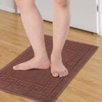 Terry Cotton Bath Mat Set of 2 – 750 GSM, Absorbent