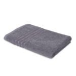 IMG_9244 ZAHYA Pure Cotton 500 GSM Bath Towel Combo - Grey & Green