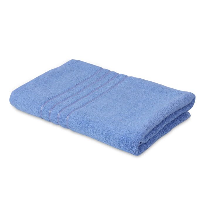 ZAHYA Pure Cotton 500 GSM Bath Combo - Blue & Pink