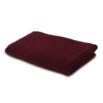 IMG_9268 ZAHYA Pure Cotton 600 GSM Bath & Hand Towel Combo - Blue & Maroon