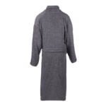 IMG_9397 ZAHYA Unisex Cotton Bathrobe - Grey