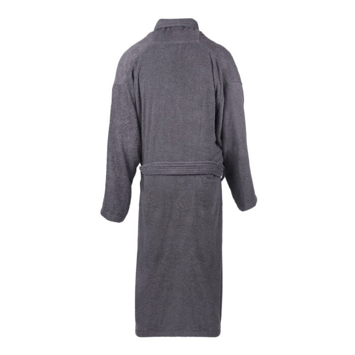 IMG_9397 ZAHYA Unisex Cotton Bathrobe - Grey