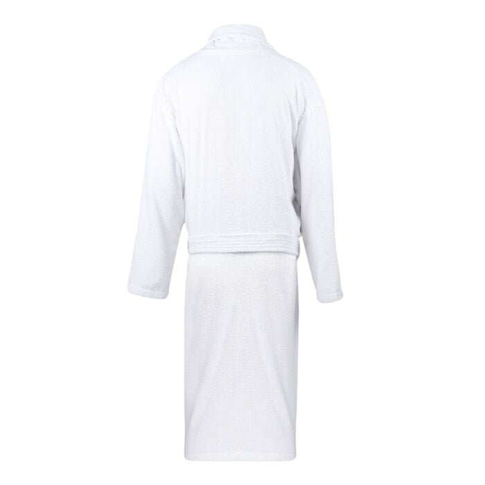 IMG_9406 ZAHYA Unisex Cotton Bathrobe - White