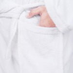IMG_9416 ZAHYA Unisex Cotton Bathrobe - White