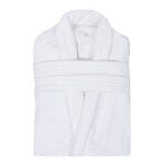 IMG_9434 ZAHYA Unisex Cotton Bathrobe - White
