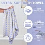 Zero Twist Cotton Bath Towel – Twin Layer, Ultra Soft