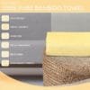 100% Pure Bamboo Bath Towel – Turkish Style, Soft, Absorbent