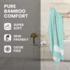 100% Pure Bamboo Bath Towel – Turkish Style, Soft, Absorbent