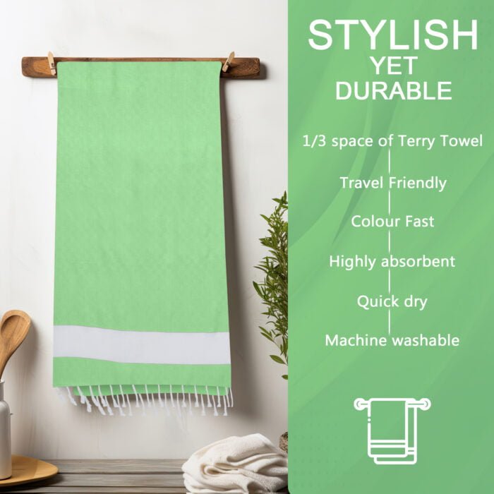 100% Pure Bamboo Bath Towel – Turkish Style, Soft, Absorbent
