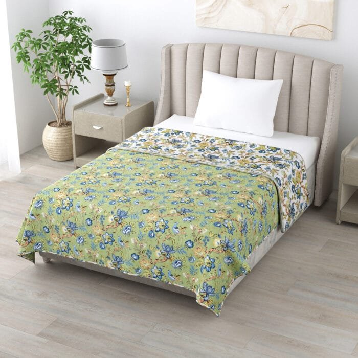 100% Pure Cotton 3-Layer Reversible Dohar – Printed & Breathable