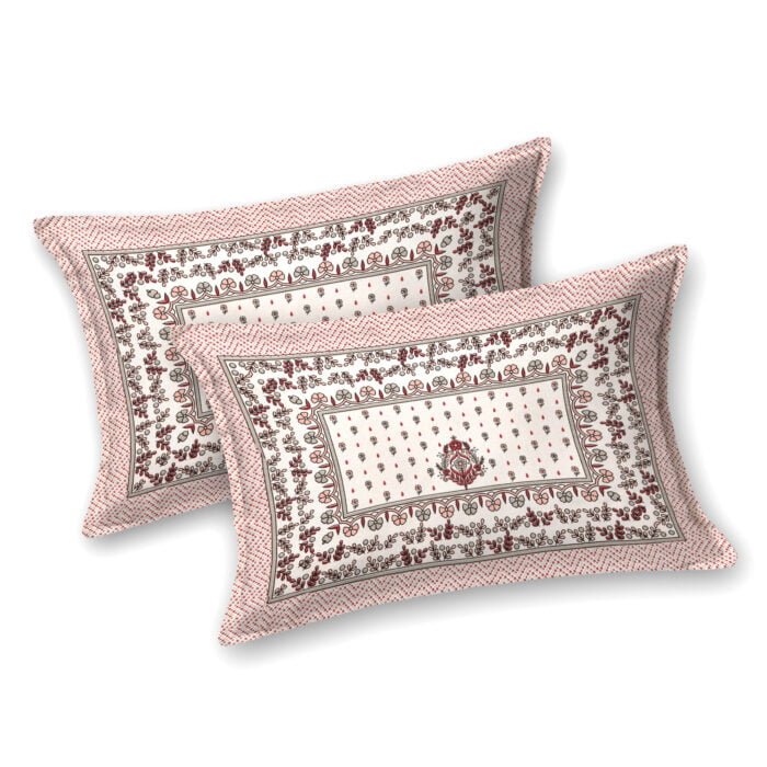 Pure Cotton King Size Bedsheet with Pillow Covers