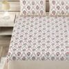 db-8 (3)-1a-1 Pure Cotton King Size Bedsheet with Pillow Covers