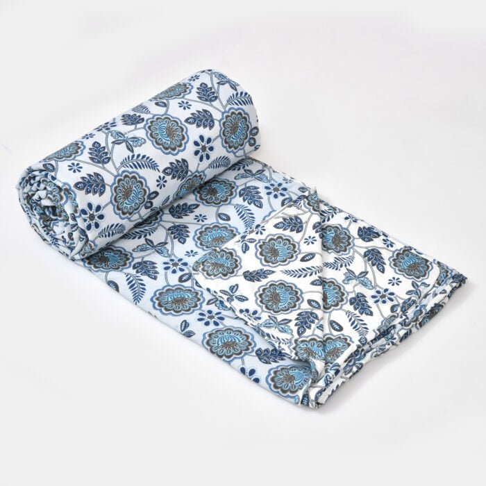 100% Pure Cotton 3-Layer Reversible Dohar – Printed & Breathable