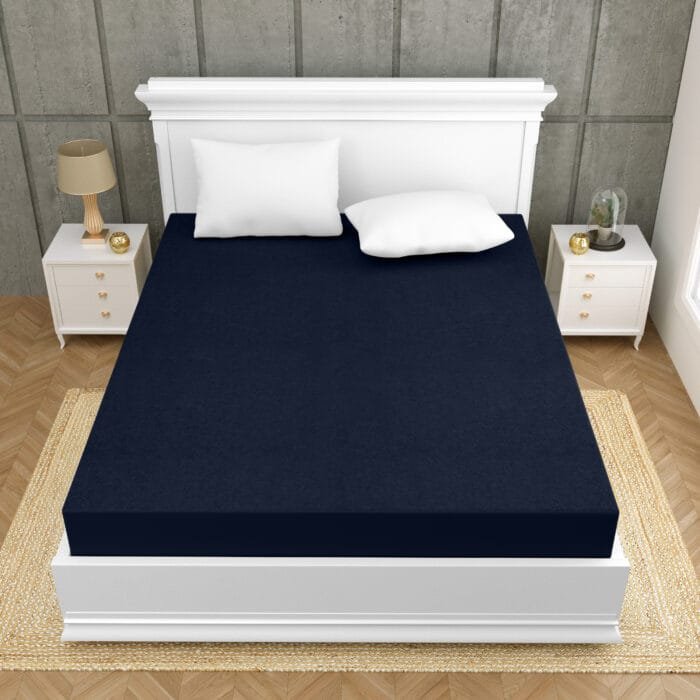 ft-4h Terry Cotton Waterproof Fitted Mattress Protector