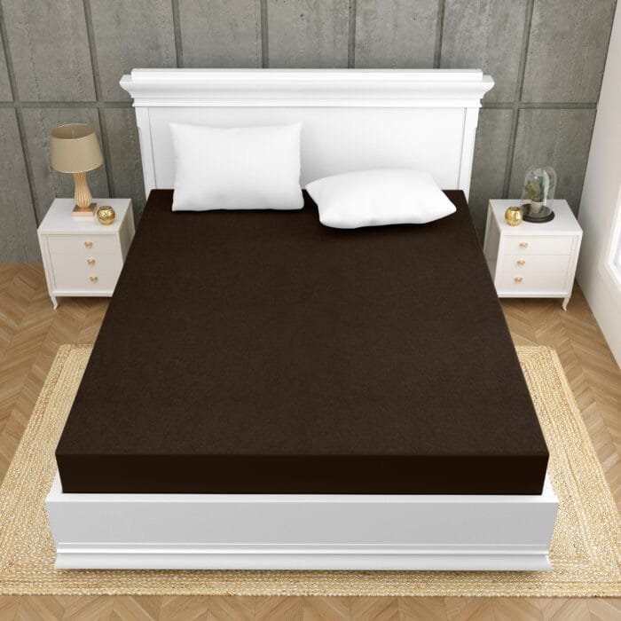 ft-5e Terry Cotton Waterproof Fitted Mattress Protector