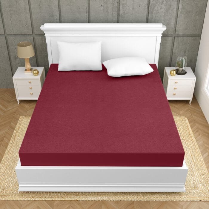 ft-6h Terry Cotton Waterproof Fitted Mattress Protector
