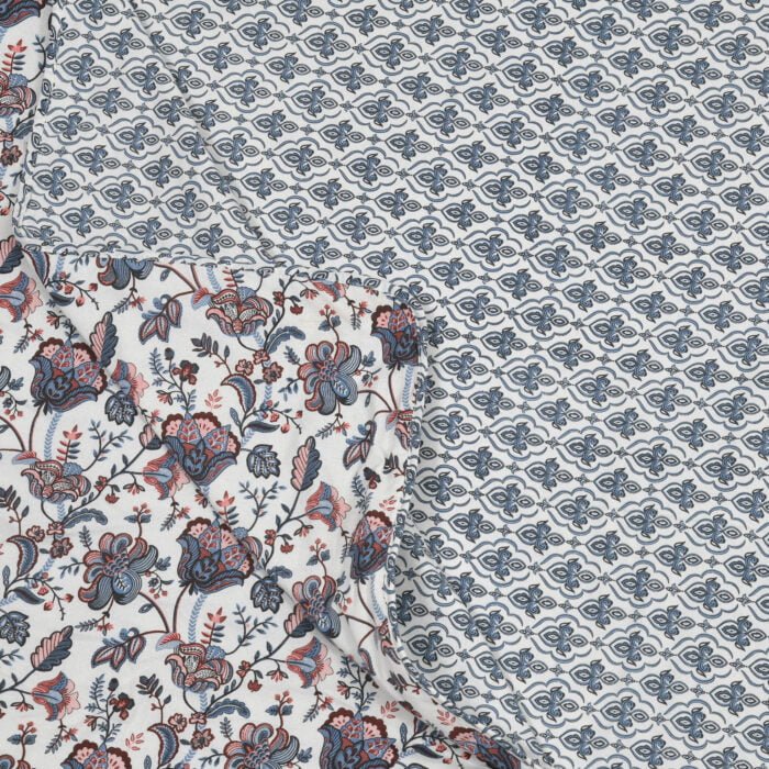 100% Pure Cotton 3-Layer Reversible Dohar – Printed & Breathable