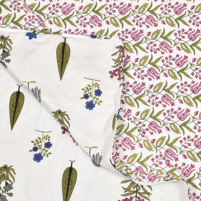100% Pure Cotton 3-Layer Reversible Dohar – Printed & Breathable