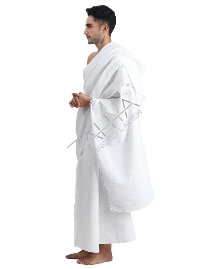 Honeycomb Cotton Ihram – Soft & Breathable for Hajj & Umrah