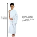 Ihram Dress Cooltex Kids Ihram – 9 – 12 Years – Soft and Breathable