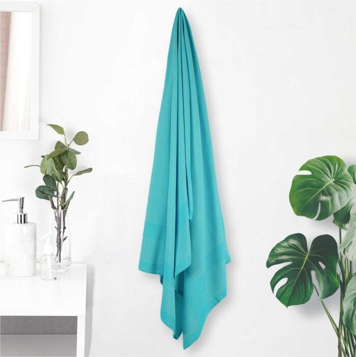 100% Pure Bamboo Bath Towel Pack of 2 – Pin Stripe, Soft & Eco-Friendly
