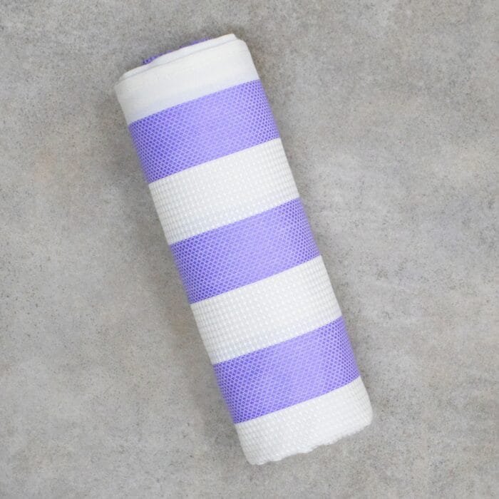 100% Pure Bamboo Bath Towel – Cabana Stripe, Soft & Eco-Friendly