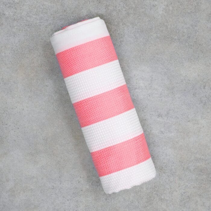 100% Pure Bamboo Bath Towel – Cabana Stripe, Soft & Eco-Friendly