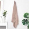 100% Pure Bamboo Bath Towel Pack of 2 – Pin Stripe, Soft & Eco-Friendly