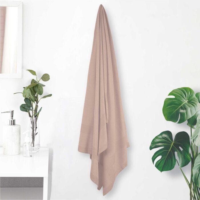 100% Pure Bamboo Bath Towel Pack of 2 – Pin Stripe, Soft & Eco-Friendly