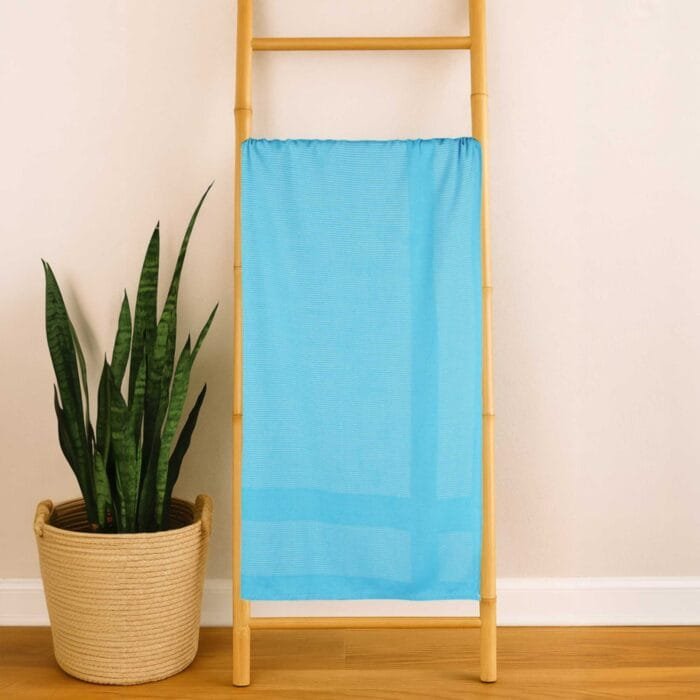 100% Pure Bamboo Bath Towel Pack of 2 – Pin Stripe, Soft & Eco-Friendly