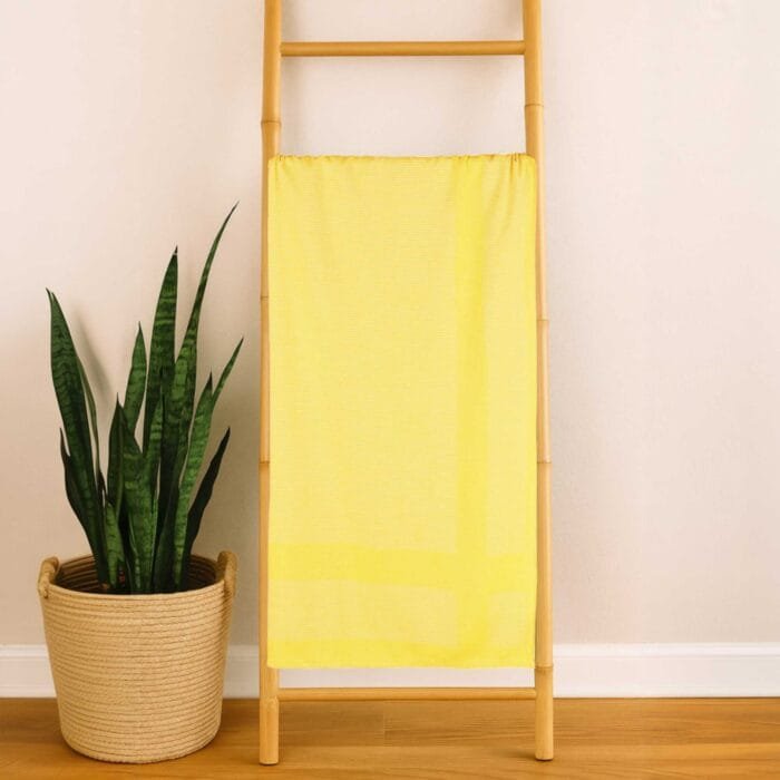 100% Pure Bamboo Bath Towel Pack of 2 – Pin Stripe, Soft & Eco-Friendly