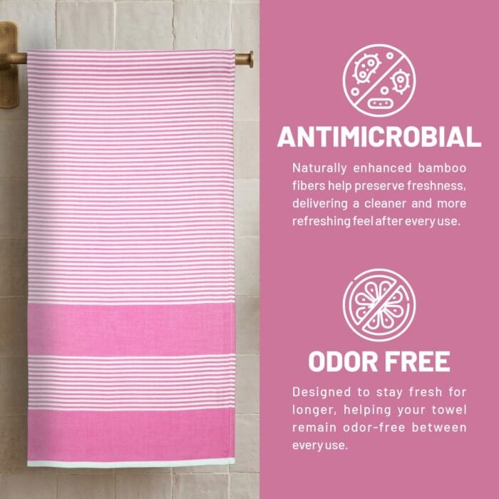 04 100% Pure Bamboo Bath Towel Highly Absorbent – Soft, Eco-Friendly