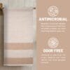 100% Pure Bamboo Bath Towel Highly Absorbent – Soft, Eco-Friendly