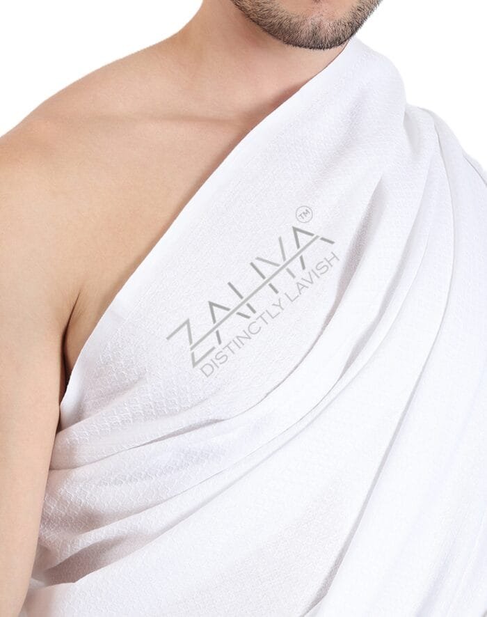 Diamond Weave Pure Cotton Ihram – Soft, Breathable for Hajj, Umrah