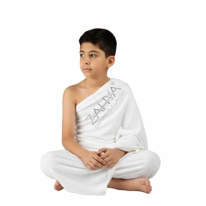 Terry Cotton Kids Ihram - 4 to 8 Years - Soft and Breathable