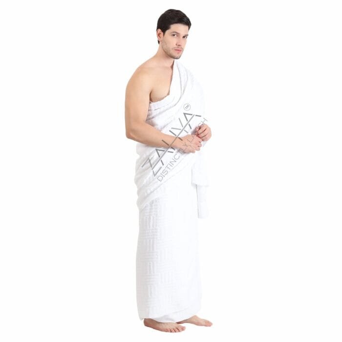 Terry Cotton Ihram – Brick Weave, Pure & Comfortable