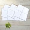 Pure Cotton Handkerchief – White Lining, Soft, Executive