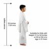 Terry Cotton Kids Ihram - 4 to 8 Years - Soft and Breathable