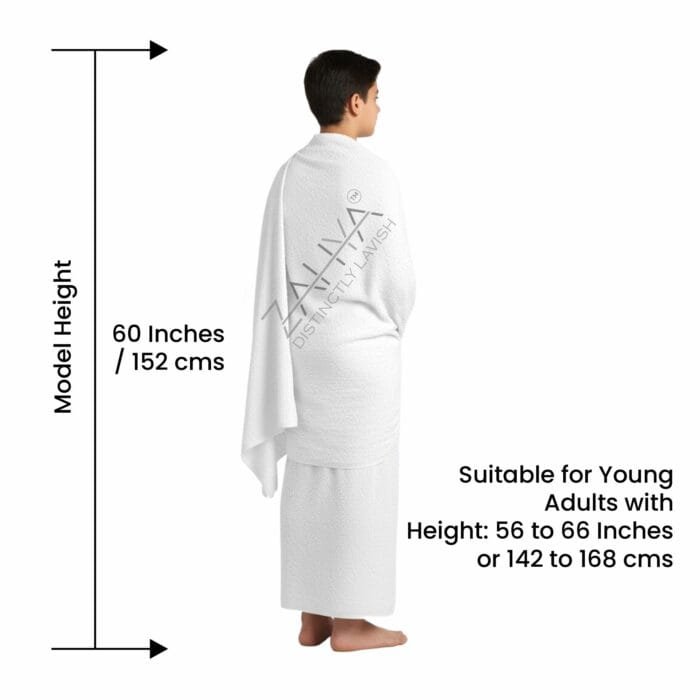 Terry Cotton Ihram for Young Adults – Soft, Breathable & Comfortable