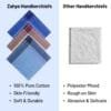 Pure Cotton Handkerchief – Soft, Stylish, Mixed Colors