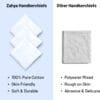 Pure Cotton Handkerchief – Plain White, Soft & Absorbent